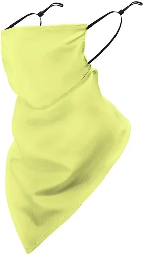 Miniatura 14 de Bufanda de protección solar UV, bufanda triangular reutilizable con lazo para las orejas