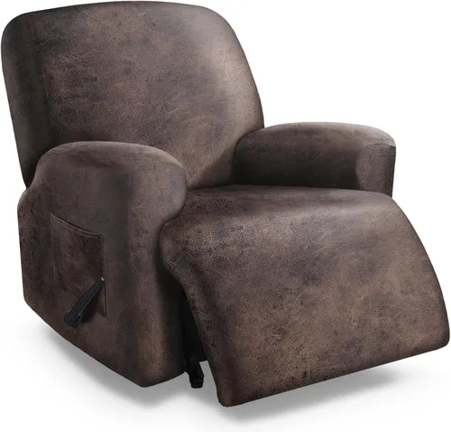 Miniatura 44 de molasofa Fundas de cuero para sillas reclinables, fundas para sillas reclinables grandes para silla reclinable, 4 piezas, fundas lavables que se