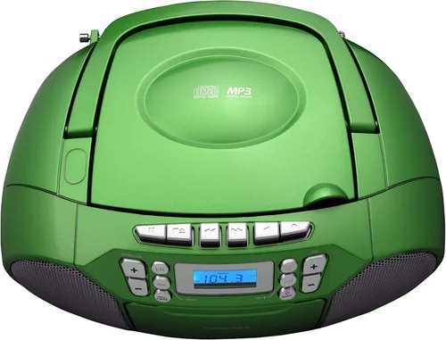 Miniatura 2 de Toshiba - Boombox reproductor portátil de MP3, CD, cassette, radio con Am/FM estéreo y entrada auxiliar.