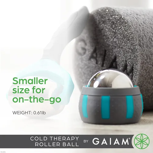 Miniatura 5 de Gaiam Restore Rodillo Masajeador (Terapia en Frío), Rodillo Muscular Ergonómico de 360° de Fácil Deslizamiento para Alivio de Todo el Cuerpo, Diseño