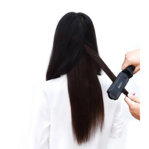Miniatura 4 de Extensiones de cabello humano Remy de 14 pulgadas, 2.47 onzas, 7 unidades, 16 clips, lacio, grueso, 100% real, para mujer, color negro natural 1B