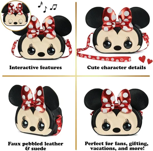 Miniatura 7 de Purse Pets, Disney Minnie Mouse Officially Licensed Interactive Pet Toy & Kids Purse