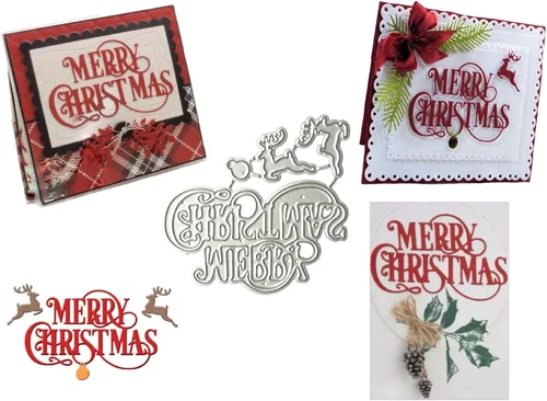 Plantillas de corte de metal para Navidad DIY, plantilla de estampado en relieve para álbum de recortes, creación de tarjetas, molde para álbum de