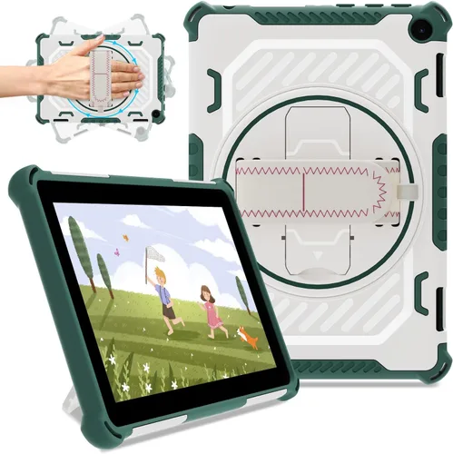 Miniatura 14 de ROISKIN Funda para tableta Amazon Kindle Fire HD 8 y HD 8 Plus de 12ª/10ª generación versión 2024/2022/2020 para niños con soporte giratorio de 360
