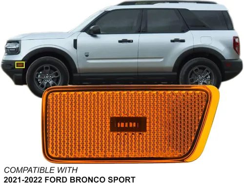 Miniatura 2 de APA - Repuesto para lámpara de marcador lateral LED frontal 2021 2022 Bronco Sport Driver lado izquierdo M1PZ15A201B FO2550148