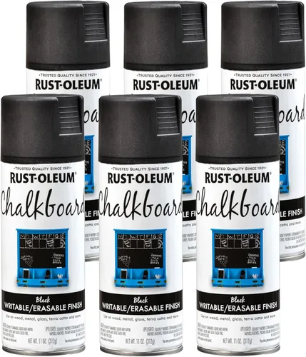 Miniatura 11 de Rust-Oleum 1913830 Pintura en aerosol para pizarra, 11 onzas, color negro