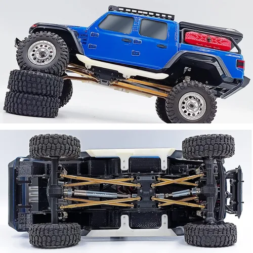 Miniatura 2 de MORLORDY Ejes de transmisión de acero inoxidable RC Ejes de transmisión de aleación de aluminio 38+2.520 in para 1/24 RC Crawler Car SCX24