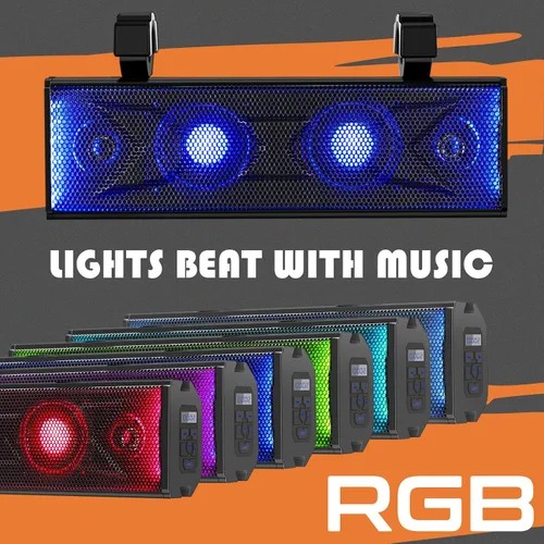 Miniatura 2 de Barra de sonido UTV de 17 pulgadas, barra de sonido ATV de 4 altavoces, sistema de sonido UTV, altavoces SXS, conectividad Bluetooth impermeable