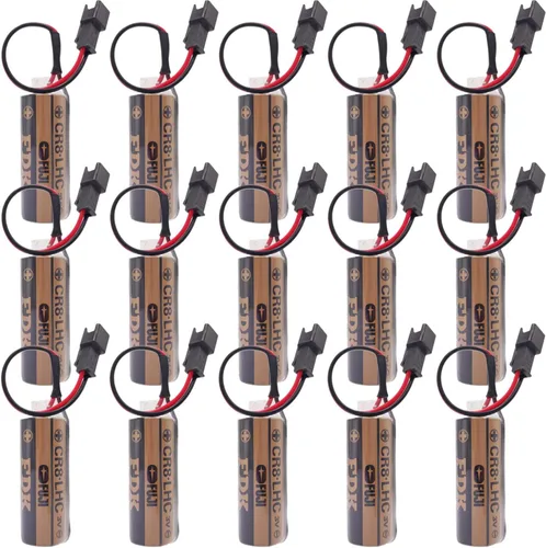 Paquete de 15 baterías de 3 V compatibles con Fuji FDK CR8.LHC 17430, Toto CR8-LHC TH559EDV410R, TOTO THP3053 baterías de respaldo para Eco EFVS,