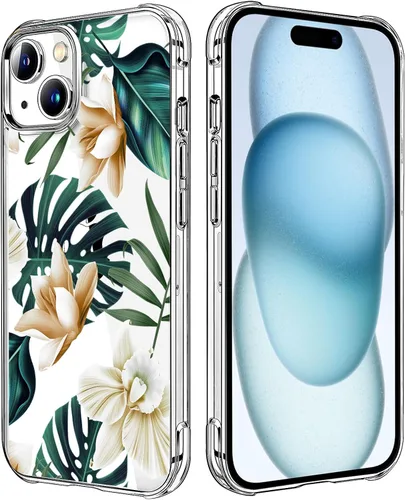 Miniatura 31 de Funda transparente de girasol compatible con iPhone SE 2022 SE 2020 7 8, funda trasera floral para niñas y mujeres, funda protectora transparente