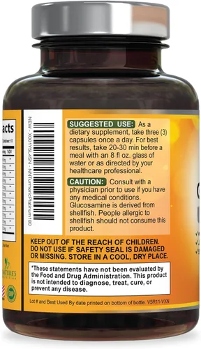 Miniatura 8 de Suplemento de Cúrcuma Curcumina 2000mg - 95% Curcuminoides con Glucosamina, Jengibre y MSM, Pimienta Negra BioPerine para Mejor Absorción, Soporte