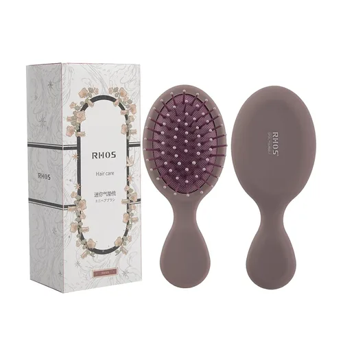 Miniatura 22 de RHOS Mini cepillo de cabello para mujeres, hombres y niños, cepillo de cabello tamaño viaje para bolso, bolsillo, mochila, pequeño cepillo de paleta