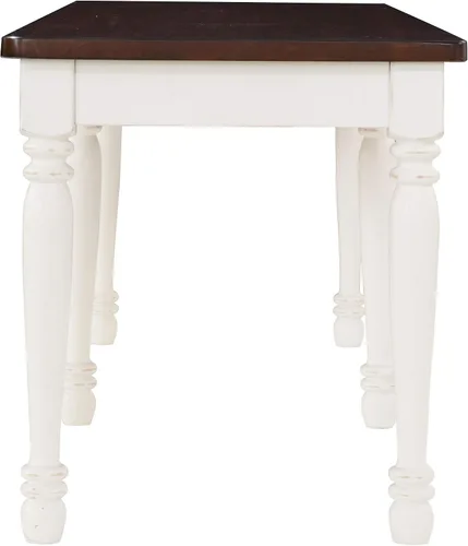 Miniatura 7 de Crosley Furniture Shelby - Sillas de comedor (juego de 2), color blanco envejecido y banco de comedor Shelby, blanco envejecido