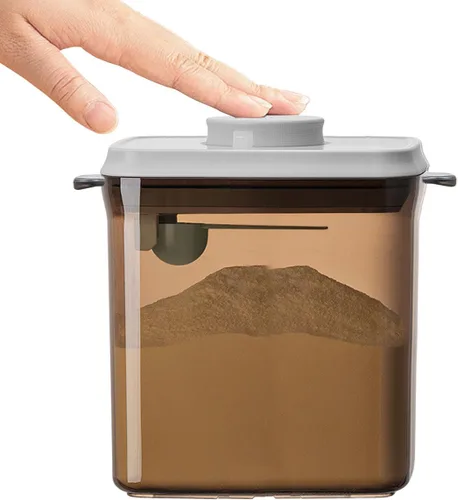 Contenedor de fórmula, 1700 ml/730 g, dispensador hermético de fórmula, contenedor de alimentos práctico de un botón con apertura emergente, 57.5 fl