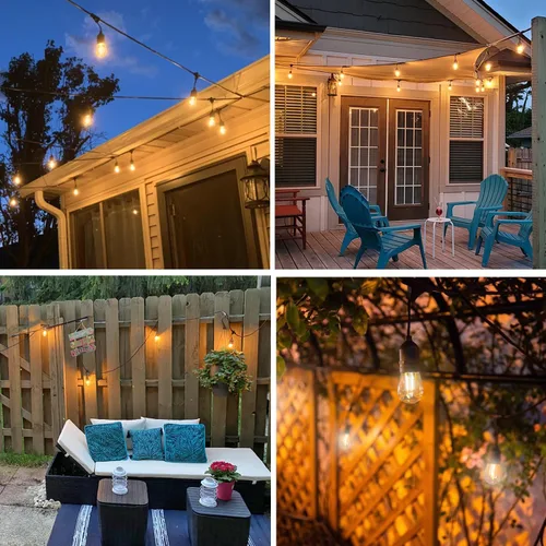 Miniatura 6 de Bombillas LED de repuesto S14, inastillables e impermeables, bombillas LED Edison S14 de 2 W, luces de cadena para exteriores, luces de patio