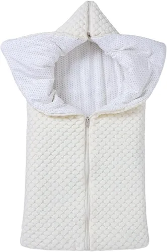 Saco de dormir para bebé, manta de punto para recién nacido, para recién nacido, cálido para invierno, esenciales de 0 a 12 meses, color beige