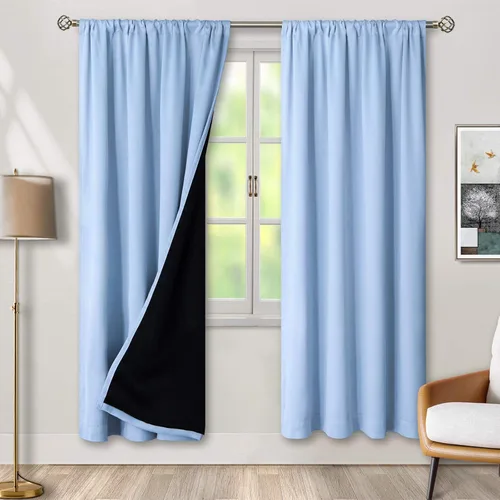 Miniatura 15 de BGment - Cortinas opacas para sala de estar de 63 pulgadas de largo, juego de 2 paneles, cortinas para oscurecer toda la habitación, cortinas