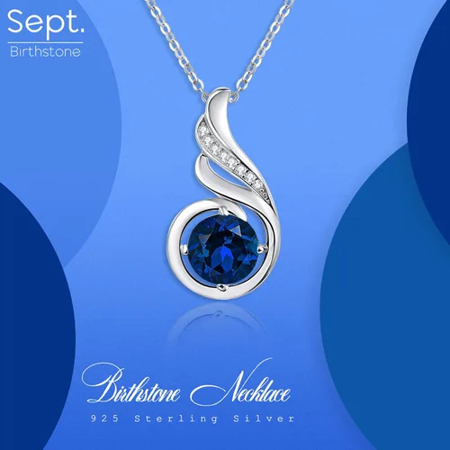 Miniatura 2 de Collares de plata de ley 925 con piedra de luna de ópalo, perla y circonita cúbica, joyería de fénix, regalos de cumpleaños para mujeres y niñas