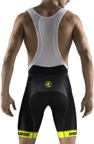 Miniatura 34 de UGLY FROG Designs - Pantalones cortos de ciclismo con pantalones cortos con peto, pantalones cortos de ciclismo Pro/BIP, acolchado 3D Coolmax