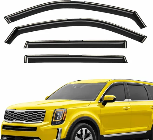 Miniatura 30 de Deflectores de ventana extra duraderos en el canal, protectores de lluvia aptos para Toyota RAV4 2019-2025, viseras solares, ventilación de viento