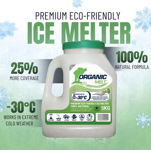 Miniatura 3 de Organic Melt Premium Granular Ice Melt es un producto ecológico y seguro para deshielo de mascotas. Es un gran derretimiento de hielo seguro para 1