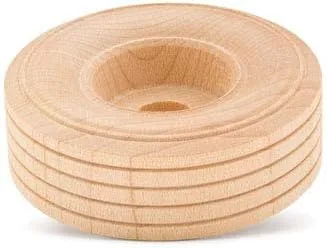 Miniatura 5 de Mini ruedas de madera con banda de rodadura, 1 pulgada de diámetro, paquete de 25, para manualidades y modelos de automóviles de bricolaje, por