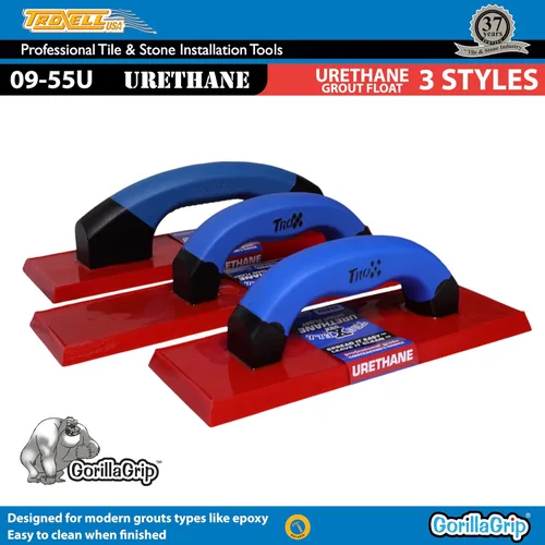 Miniatura 5 de Troxell USA - Flotador de lechada de uretano de 4" x 9" con mango SoftGrip