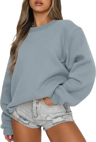 Miniatura 36 de EFAN Sudaderas de gran tamaño con cuello redondo Y2K para mujer, sudaderas con capucha para otoño, moda 2025, ropa para adolescentes y niñas, lindo