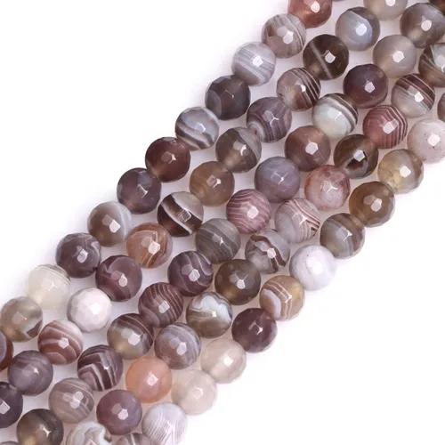 Miniatura 24 de GEM-Inside - Cuentas sueltas de cornalina roja naranja facetada de 0.236 pulgadas (0.236 in), cuentas de energía natural para hacer joyas, redondas