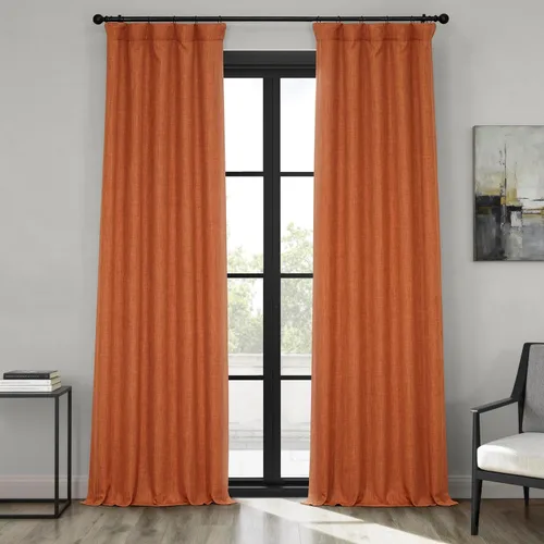 Miniatura 53 de HPD Half Price Drapes - Cortinas de lino sintético para sala de estar (2 paneles) - 100 pulgadas de ancho x 84 pulgadas de largo - Cortinas