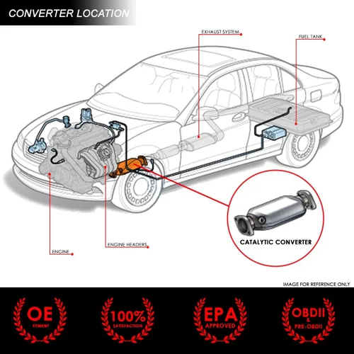 Miniatura 4 de Auto Dynasty Kits de tubos de escape de convertidor catalítico delantero de estilo de fábrica compatibles con Toyota Camry 2.4L Hybrid 2007-2011