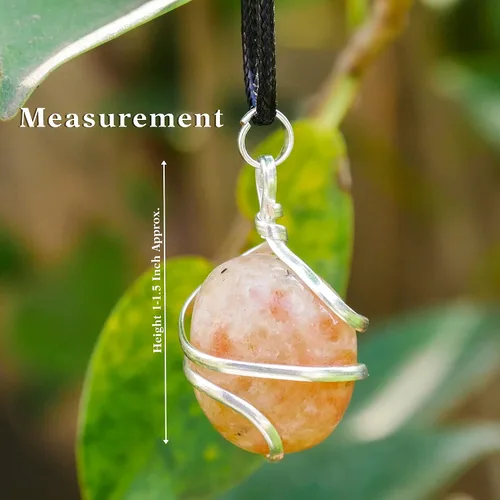Miniatura 107 de PYOR Collar con colgante curativo de Reiki de cristal, gemas de buena suerte, prosperidad, riqueza, piedras preciosas naturales, collares de buena