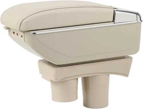 Miniatura 11 de Caja de almacenamiento de reposabrazos de cuero para consola central de automóvil para Peugeot 301/para Citroen c-Elysee 2007 2008 2009 2010 2011