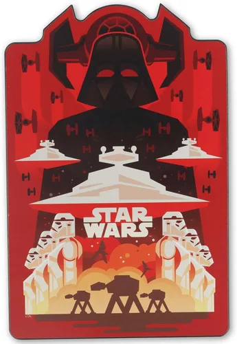 Miniatura 8 de Open Road Brands Disney Star Wars: The Mandalorian Baby Yoda Arrow - Este es el camino - Decoración de pared de Baby Yoda con Grogu, The Child Azul