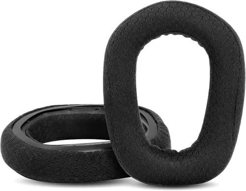 Miniatura 5 de Almohadillas G435 para oídos, almohadillas de repuesto compatibles con Logitech G435 Bluetooth Wireless Gaming Auriculares Tela, color negro