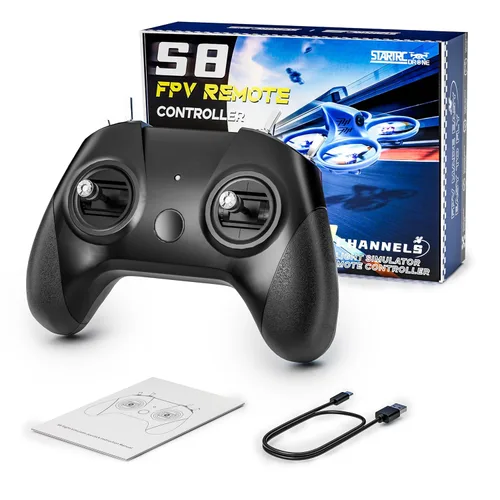Miniatura 10 de STARDRONE Controlador de simulador de vuelo RC S8 - 8 canales FPV Drone Games Control remoto compatible con sistema popular y plataforma, ideal