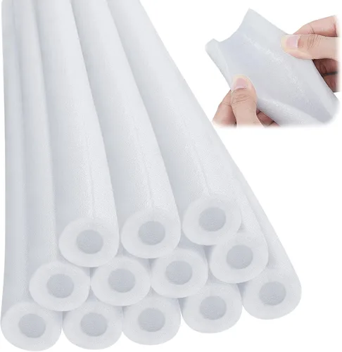 Miniatura 24 de Amylove 6 piezas de tubo de espuma de 1 pie de aislamiento de tubo de espuma aislante para piscina, fideos de natación, tubos de preservación