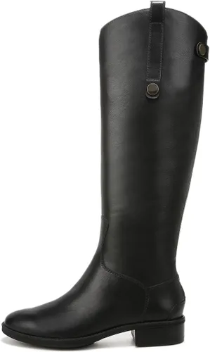Miniatura 2 de YDN Botas planas elegantes hasta la rodilla para mujer, puntera cerrada, cremalleras traseras, tacones bajos, botas de equitación, zapatos