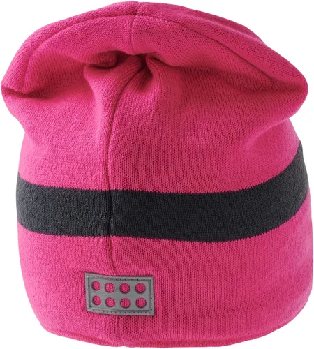 Miniatura 2 de LEGO Wear - Gorro de nieve de punto para niños, rosa oscuro, 8-11 años
