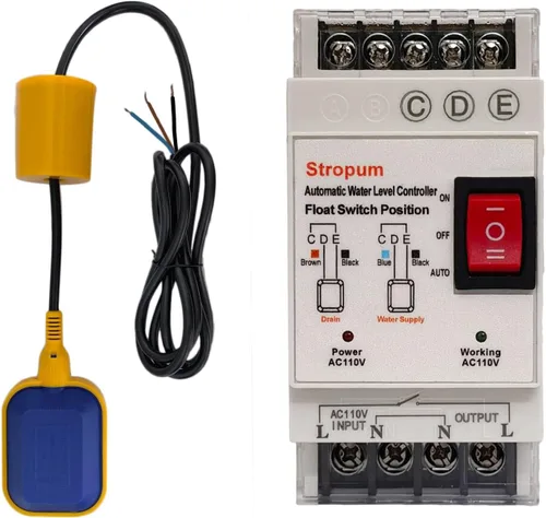 Miniatura 8 de Controlador de interruptor de flotador de bomba de sumidero DC12V, control automático de nivel de agua, relé detector de sensor de nivel de líquido