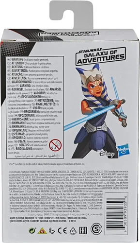 Miniatura 2 de STAR WARS Galaxy of Adventures Ahsoka Tano Toy Figura de acción de 5 pulgadas con divertido accesorio de sable de luz, juguetes para niños a partir