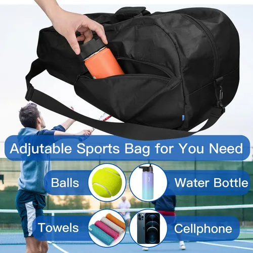 Miniatura 4 de Xxerciz 3 bolsas de tenis de raqueta, bolsas de tenis ligeras para mujeres y hombres para sostener raqueta, bolsa de cubierta de raqueta de tenis