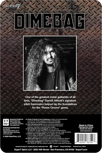 Miniatura 5 de Super7 Dimebag Darrell Figuras de Reacción Ola 01 - Dimebag Darrell (Culprit) Figura de Acción