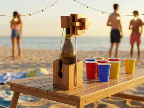 Miniatura 6 de BSIRI Piensa para el rompecabezas de botellas desafiante juego para el cerebro y soporte funcional Ideal para amantes de botellas y divertidos