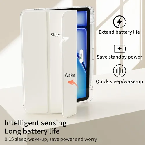 Miniatura 6 de Funda híbrida para iPad Air de 11 pulgadas (M4) 2026/(M3) 2025/(M2) 2024, iPad Air de 5ª/4ª generación 2022/2020 de 10.9 pulgadas con soporte