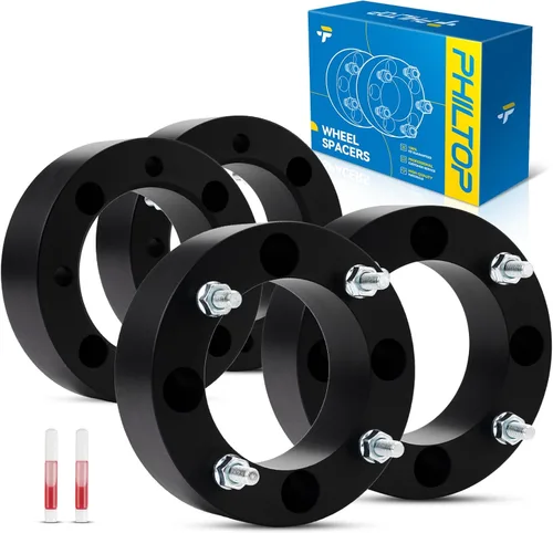 Miniatura 103 de PHILTOP Espaciador de rueda de 4 x 4 de 2 pulgadas, espaciadores de rueda centrados en las lengüetas para Polaris Trail Boss 330 2003-2013, Trail
