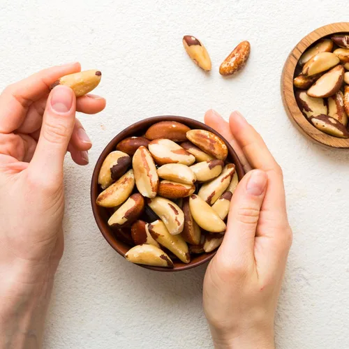 Miniatura 6 de Elan Nueces de Brasil crudas orgánicas, 6.5 onzas, nueces enteras, sin cáscara, sin OMG, veganas, sin gluten, kosher, bocadillos saludables