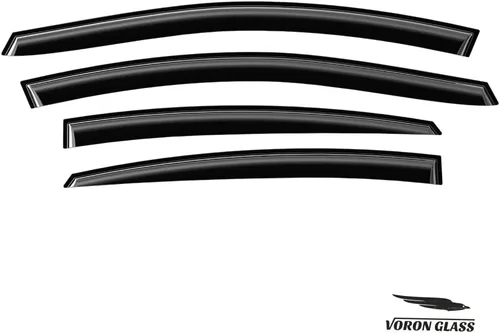 Miniatura 7 de Voron Glass - Protectores de lluvia con cinta adhesiva extra duraderos para Hyundai Elantra 2011-2016 Sedán, deflectores de ventana, viseras