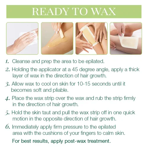 Miniatura 4 de Clean + Easy Kit de microondas sensible para cara y cuerpo, esencial de depilación todo en uno para tratamiento de depilación de cuerpo completo