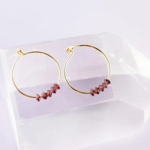 Miniatura 7 de SoulKu Gold Hoop Earrings for Women, 14k Gold Earrings, Delicate Jewelry